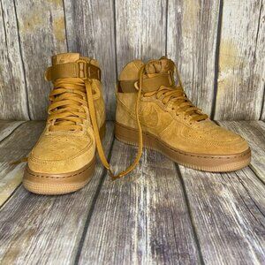 Air Force 1 High LV8 GS 2018 Wheat Boys Youth Size 6.5